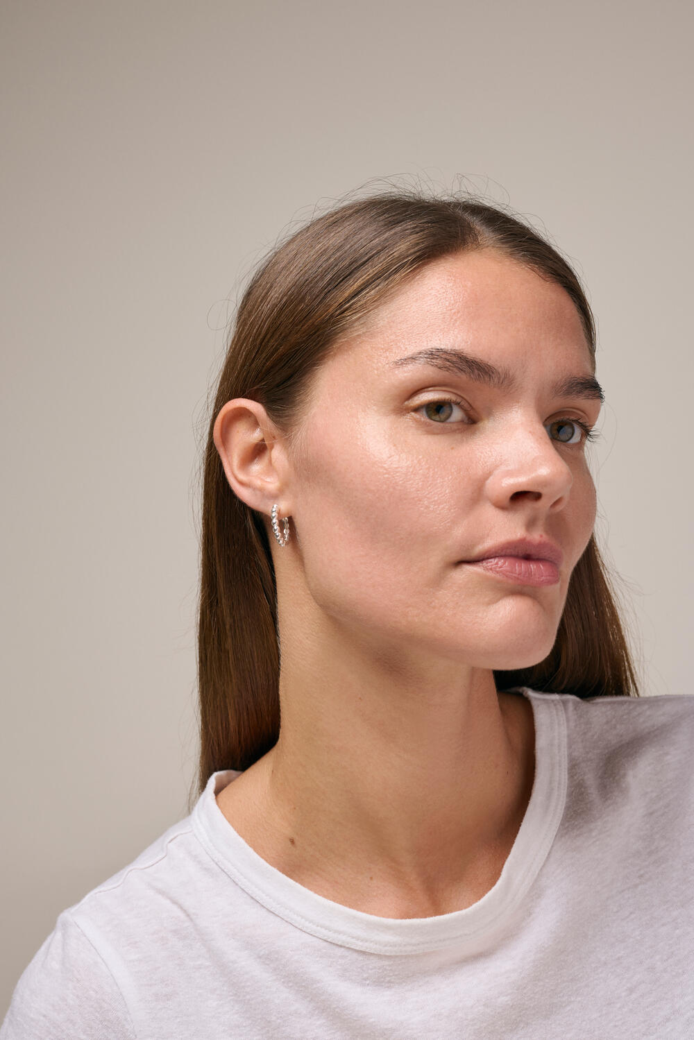 Ball hoops, stor - sølv